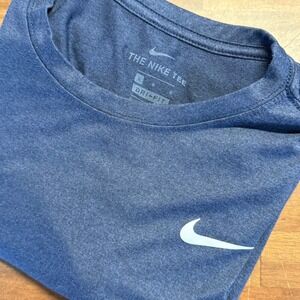 Nike The Nike Tee‎ Dri-Fit Short Sleeve T-Shirt Mens Large Blue Athletic
